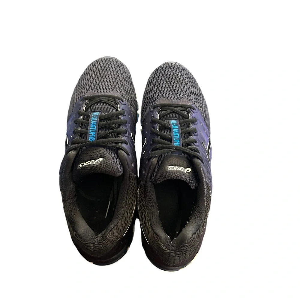ASICS Gel-Quantum 180 2 Men's Black Blue T6G2N Running Shoes Size 10 - Picture 13 of 14